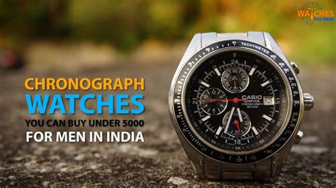 analog watch fake chronograph|chronograph watch under 5000.